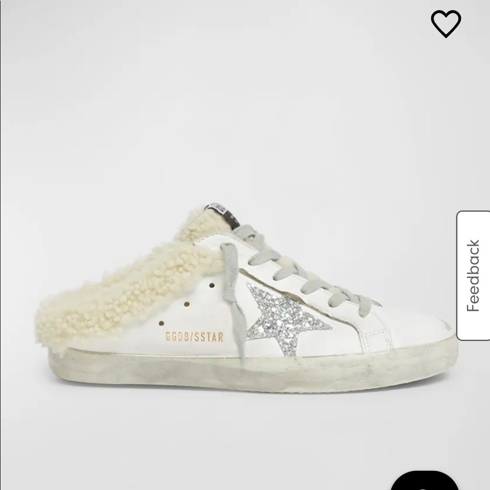 Golden goose superstar sabot shearling sneaker 35